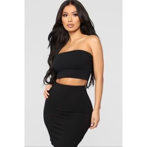 Fashion Nova Black Bandeau